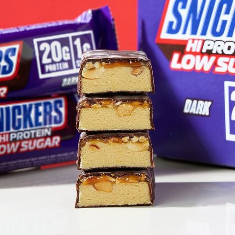 SNICKERS HIGH PROTEIN BAR LOW SUGAR DARK 57Gx 12 Adet