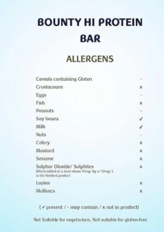 BOUNTY HIGH PROTEIN BAR COCONUT 52G x 12 Adet