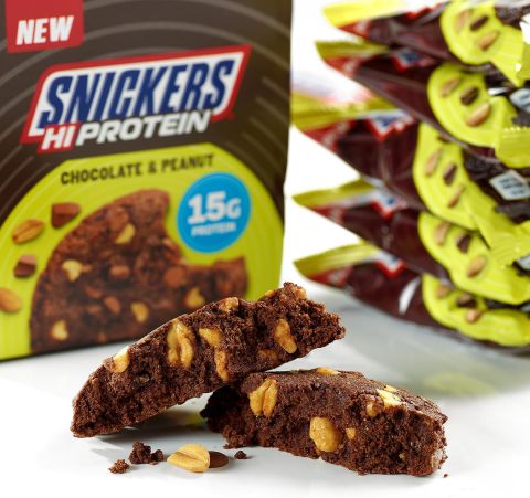 SNICKERS HIGH PROTEIN CHOCOLATE & PEANUT COOKIE 60G x 12 Adet