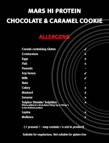 MARS HIGH PROTEIN CHOCOLATE & CARAMEL COOKIE 60G