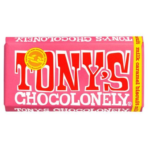 TONYS MILK CHOCOLATE CARAMEL COOKIE 180G