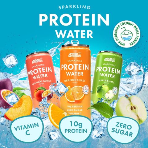 APPLIED SPARKLING PROTEIN WATER (330ml)x 12 Adet
